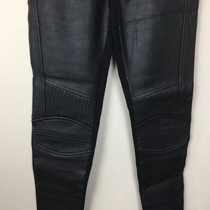 Zara Black Moto Skinny Leggings